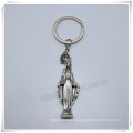 Metal Virgin Mary Fashion Key Chain, Catholic Key Holder, Religious Item (IO-ck109)